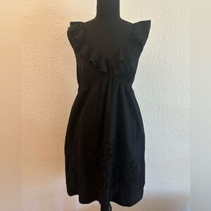 Black size 2 Ann Taylor Loft cotton dress